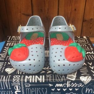 Strawberry Mini Melissa Shoes Size 6c